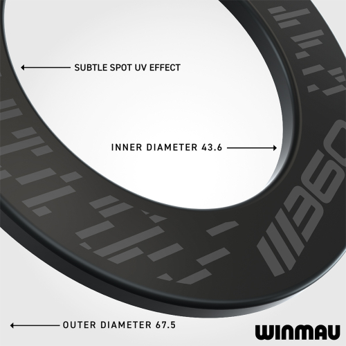 Preview: Winmau Advance Black & Red Surround - Kopie